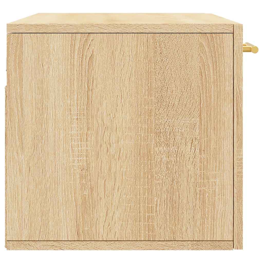 vægskab 80x36,5x35 cm konstrueret træ sonoma-eg