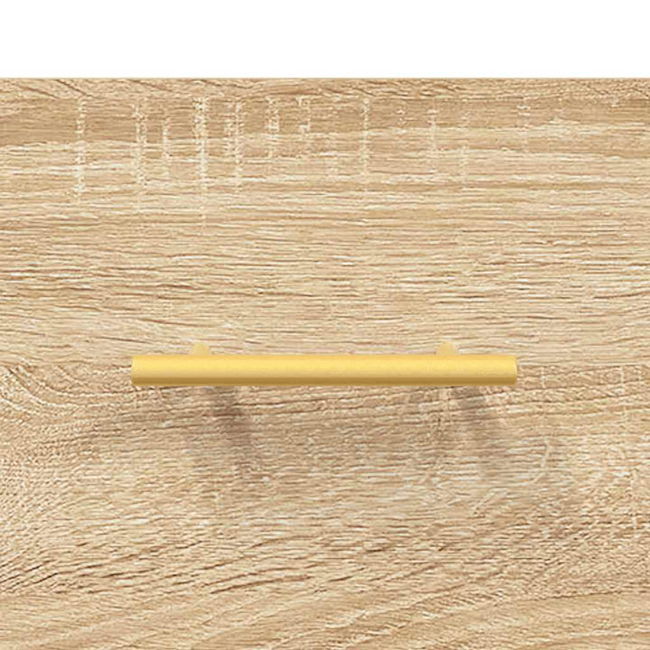 vægskab 80x36,5x35 cm konstrueret træ sonoma-eg