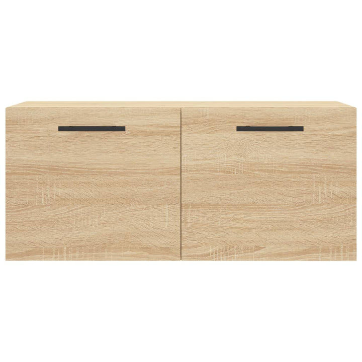vægskab 80x36,5x35 cm konstrueret træ sonoma-eg