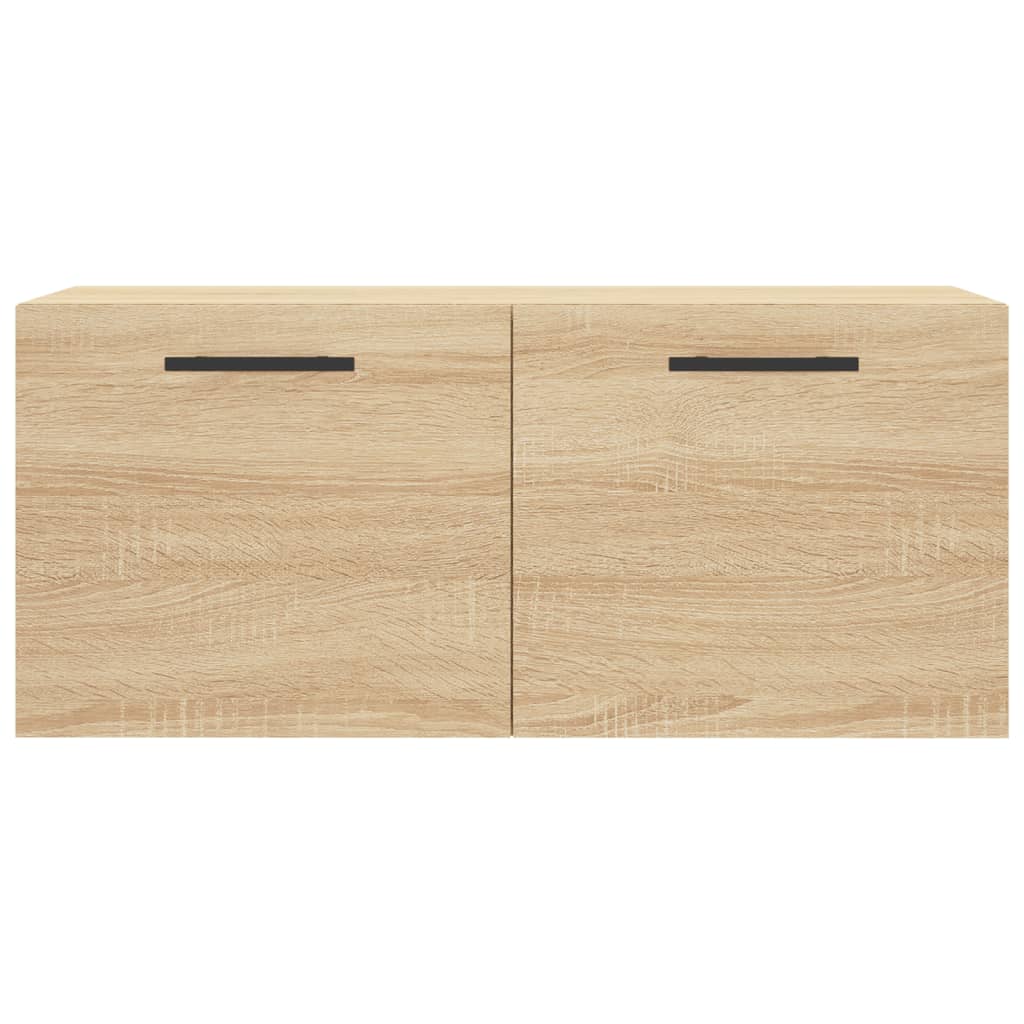 vægskab 80x36,5x35 cm konstrueret træ sonoma-eg