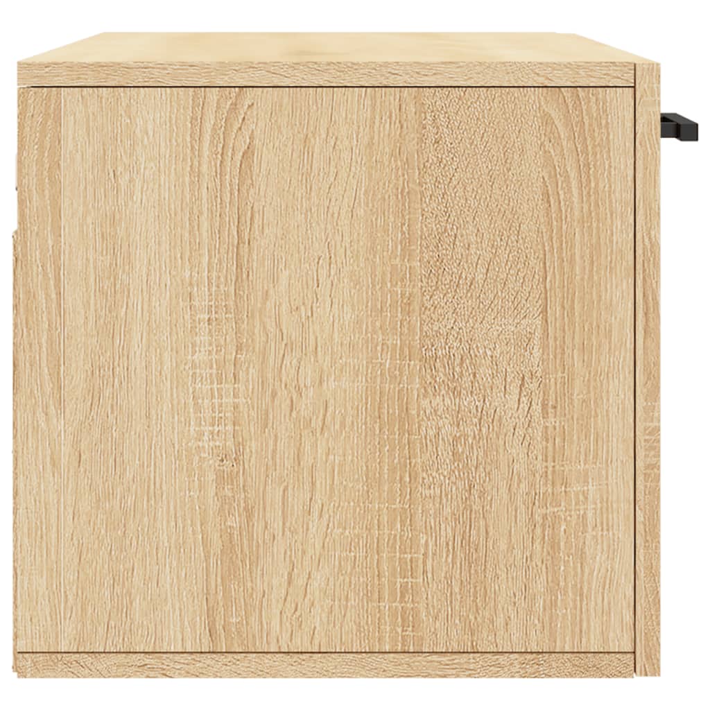 vægskab 80x36,5x35 cm konstrueret træ sonoma-eg
