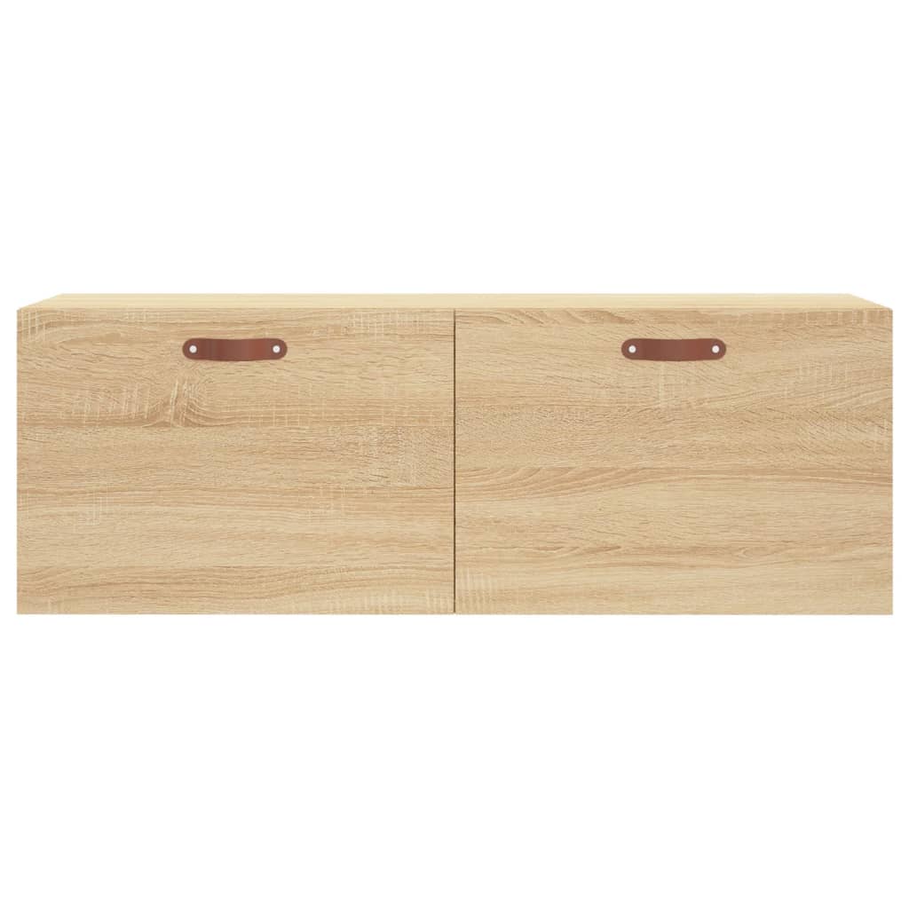 vægskab 100x36,5x35 cm konstrueret træ sonoma-eg