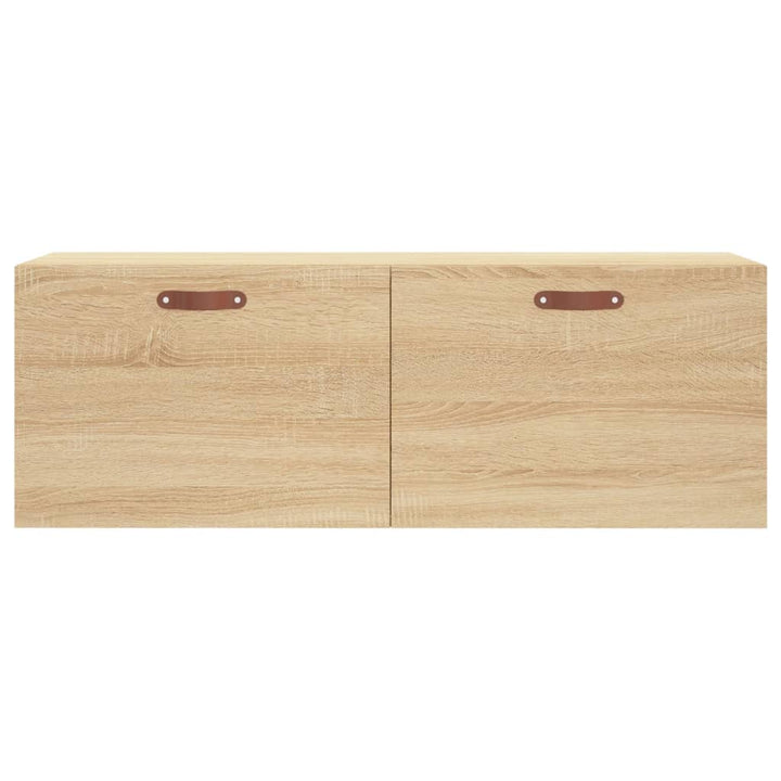 vægskab 100x36,5x35 cm konstrueret træ sonoma-eg