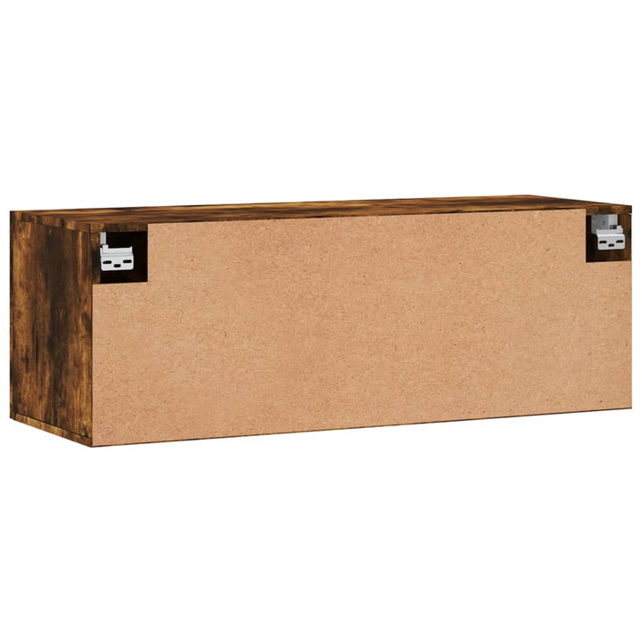 vægskab 100x36,5x35 cm konstrueret træ røget sonoma-eg