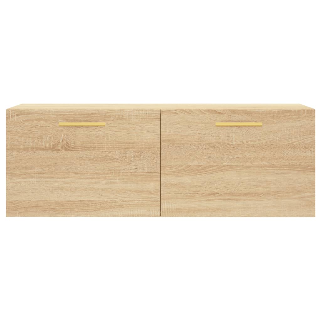 vægskab 100x36,5x35 cm konstrueret træ sonoma-eg