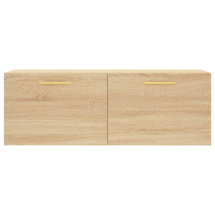 vægskab 100x36,5x35 cm konstrueret træ sonoma-eg