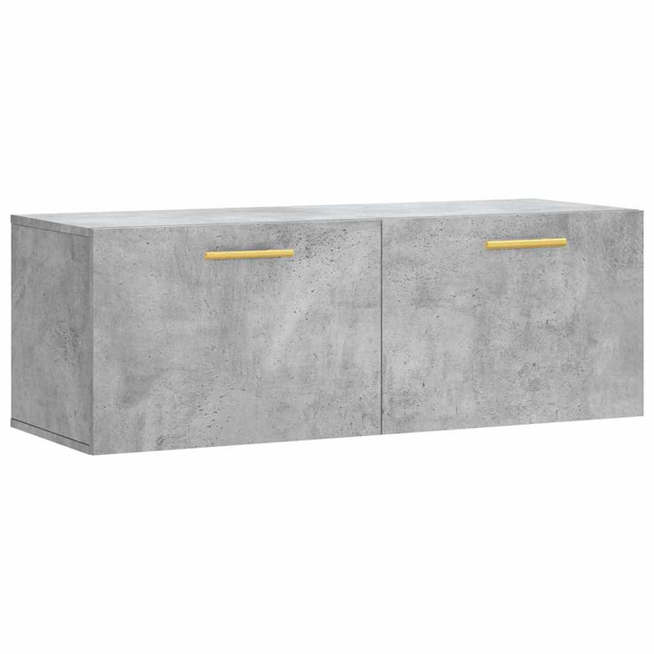 vægskab 100x36,5x35 cm konstrueret træ betongrå