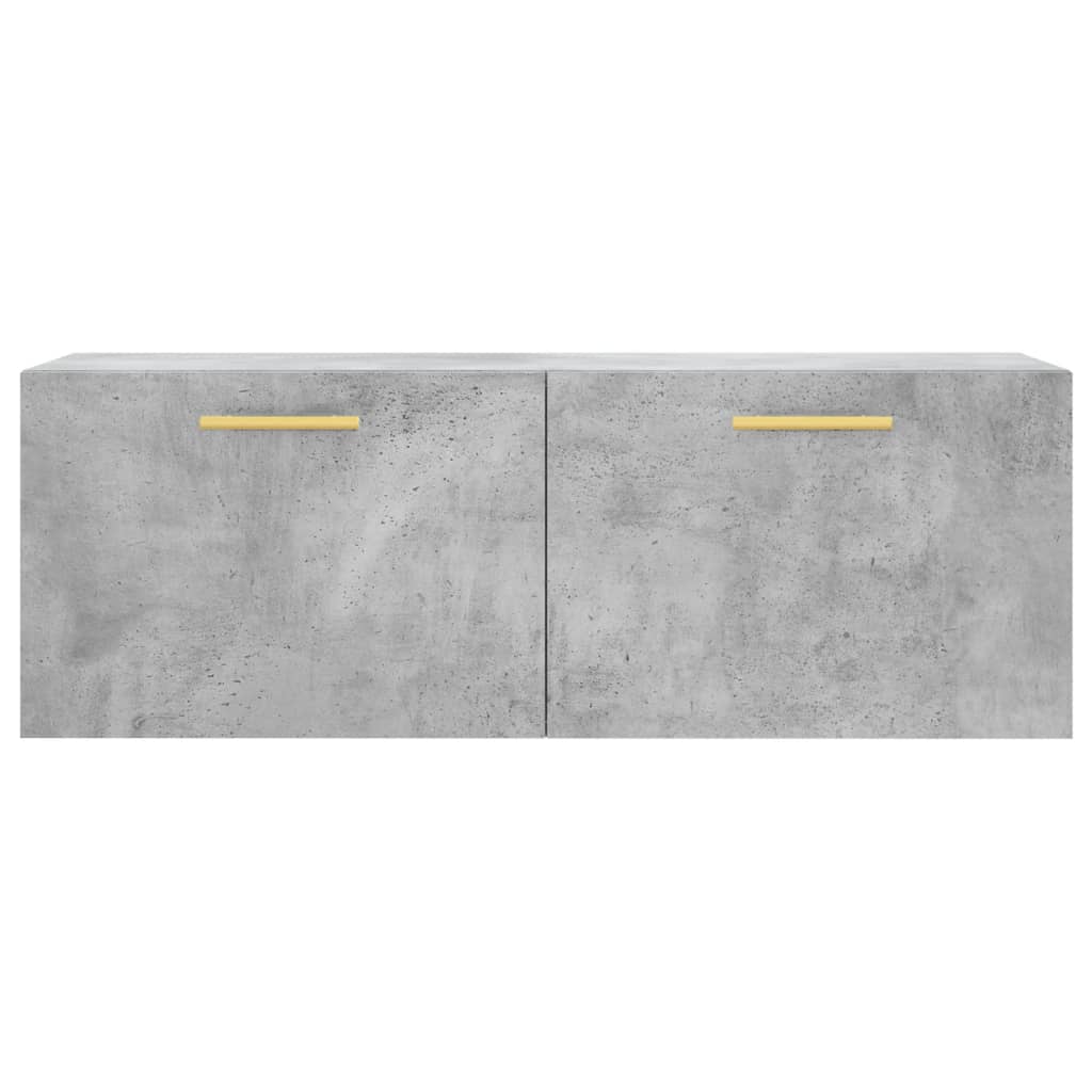 vægskab 100x36,5x35 cm konstrueret træ betongrå