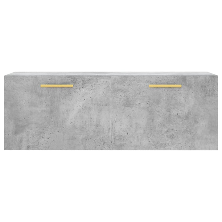 vægskab 100x36,5x35 cm konstrueret træ betongrå