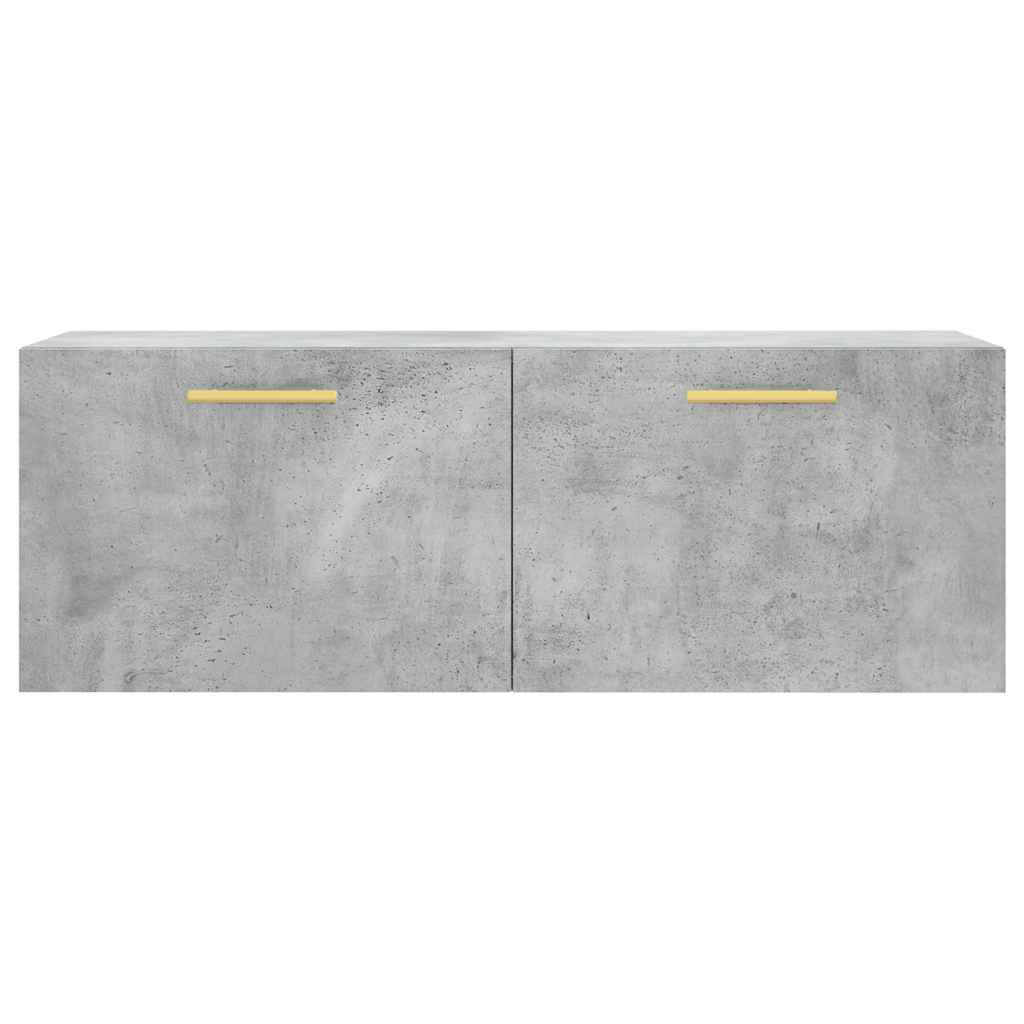 vægskab 100x36,5x35 cm konstrueret træ betongrå