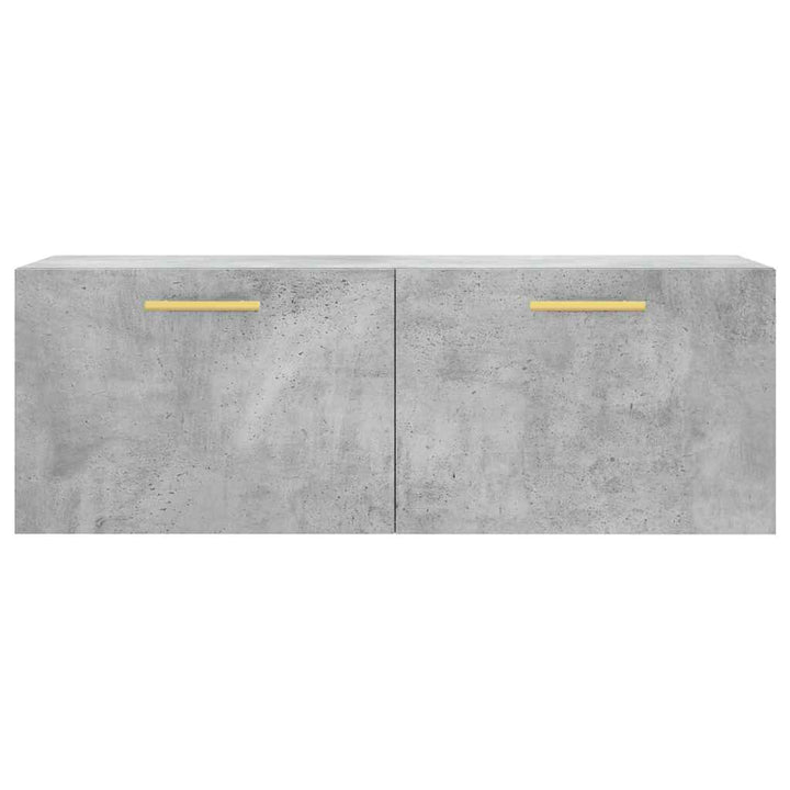 vægskab 100x36,5x35 cm konstrueret træ betongrå