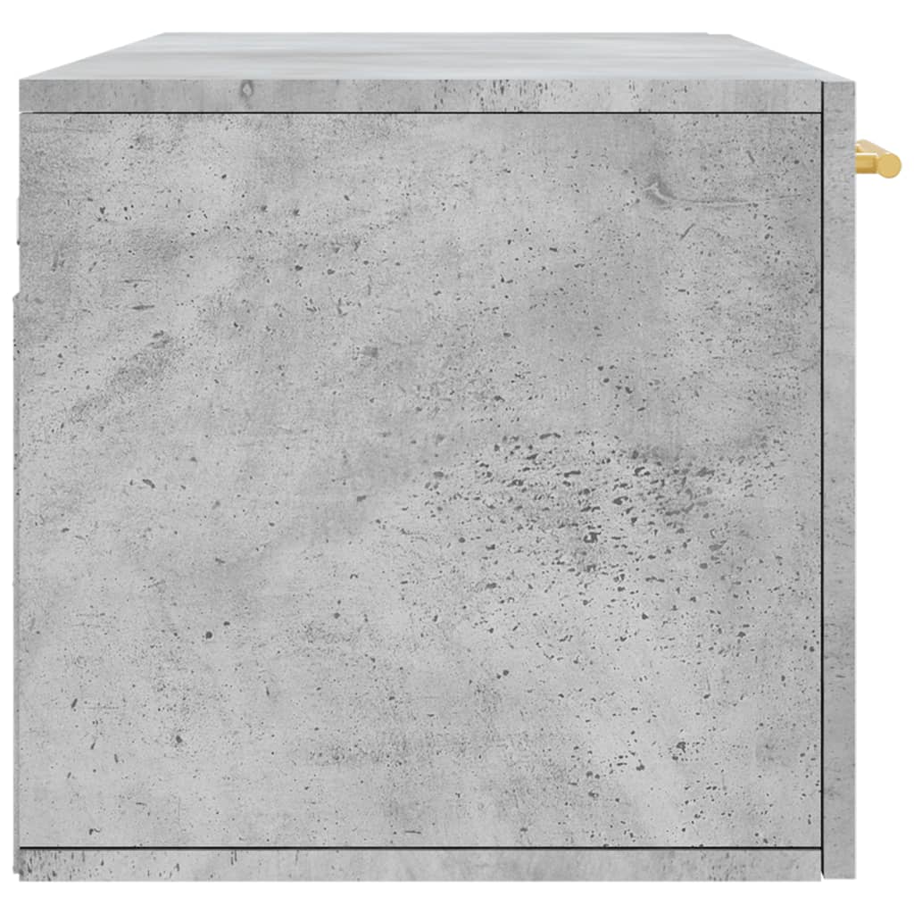 vægskab 100x36,5x35 cm konstrueret træ betongrå