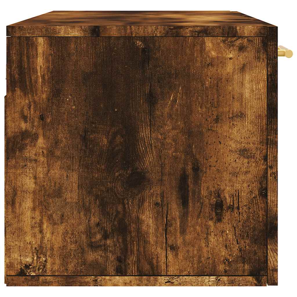 vægskab 100x36,5x35 cm konstrueret træ røget sonoma-eg
