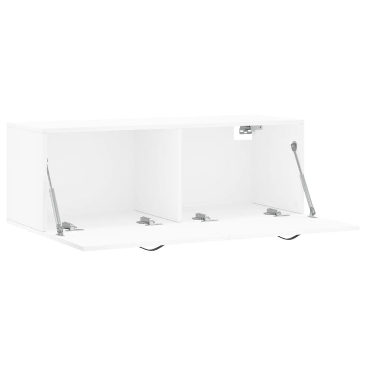 vægskab 100x36,5x35 cm konstrueret træ hvid