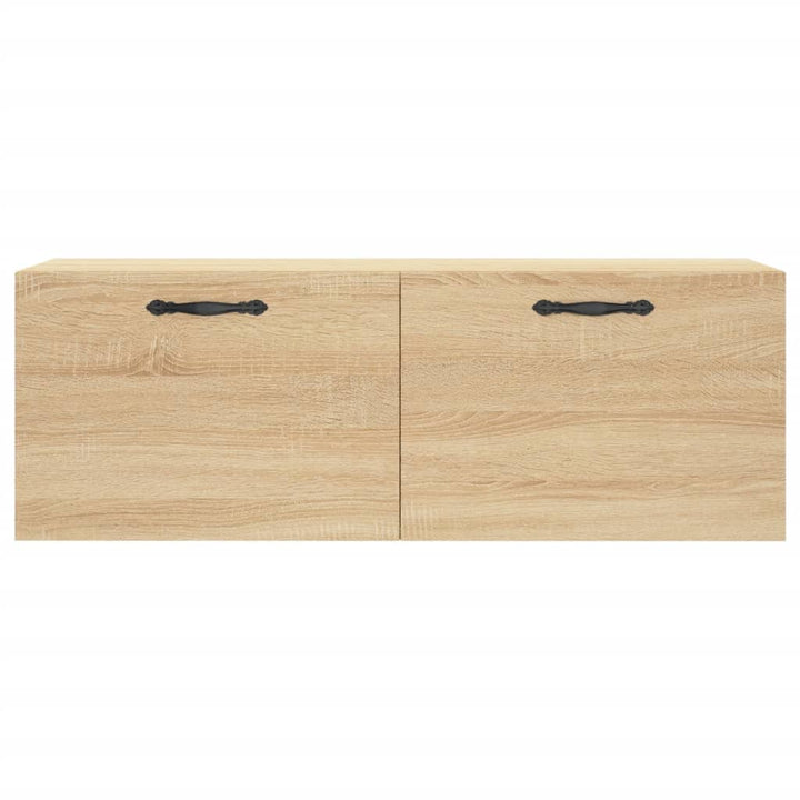 vægskab 100x36,5x35 cm konstrueret træ sonoma-eg