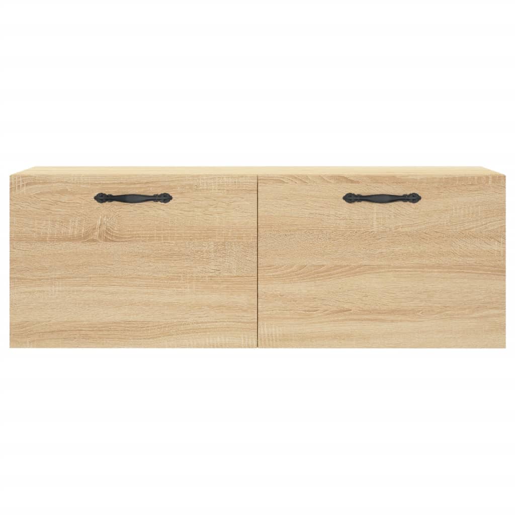 vægskab 100x36,5x35 cm konstrueret træ sonoma-eg