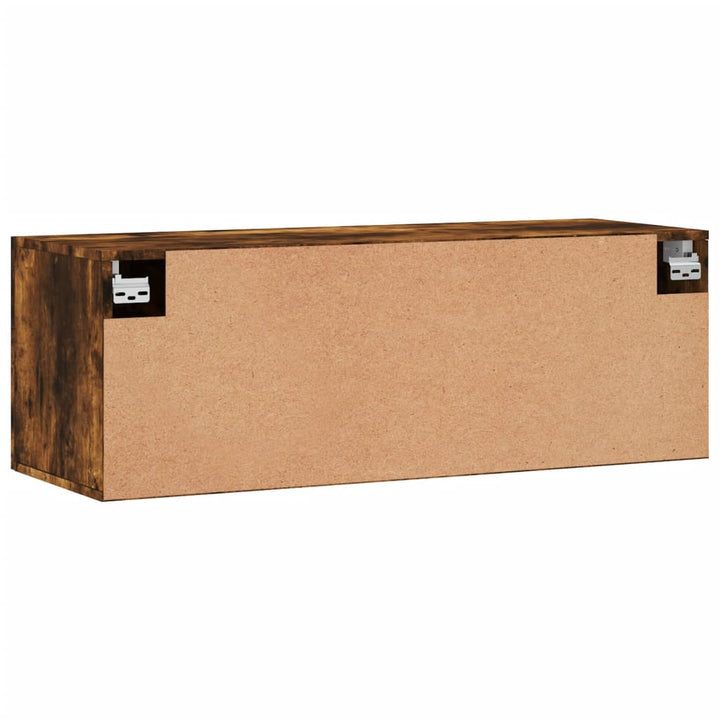 vægskab 100x36,5x35 cm konstrueret træ røget sonoma-eg