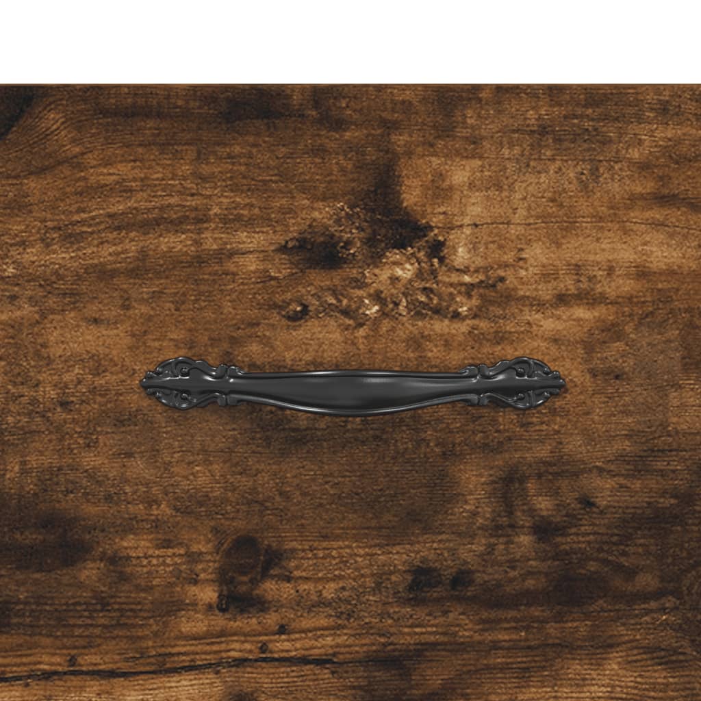 vægskab 100x36,5x35 cm konstrueret træ røget sonoma-eg