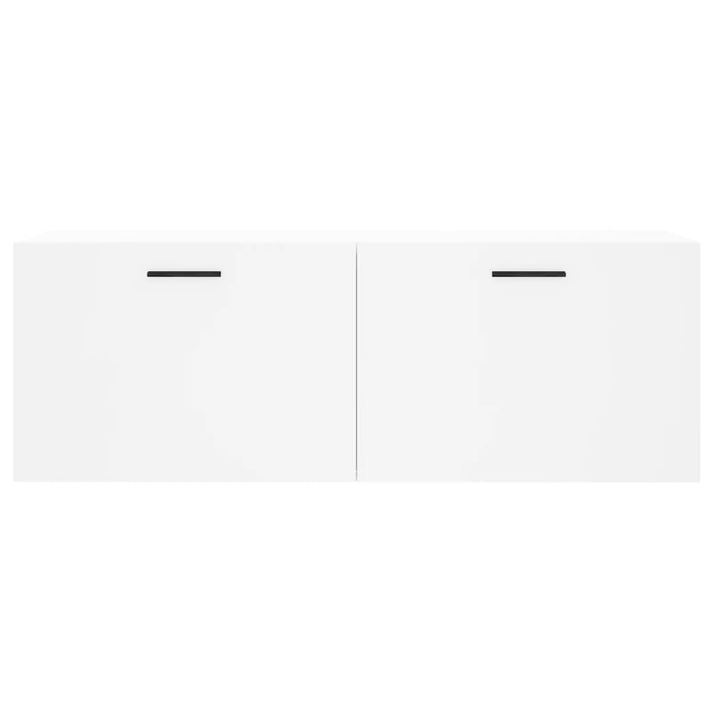 vægskab 100x36,5x35 cm konstrueret træ hvid