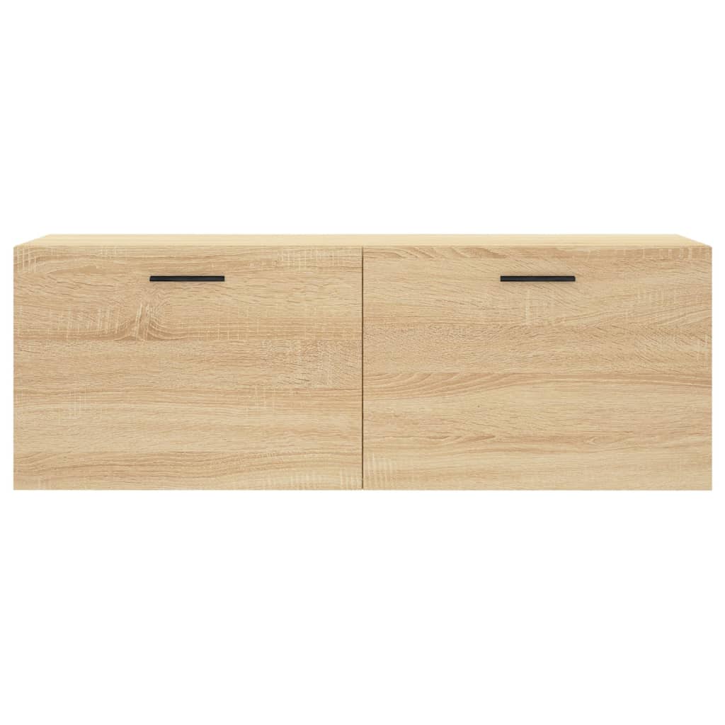 vægskab 100x36,5x35 cm konstrueret træ sonoma-eg