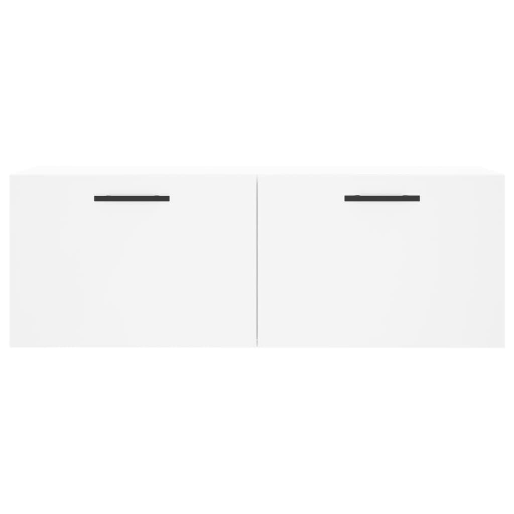vægskab 100x36,5x35 cm konstrueret træ hvid