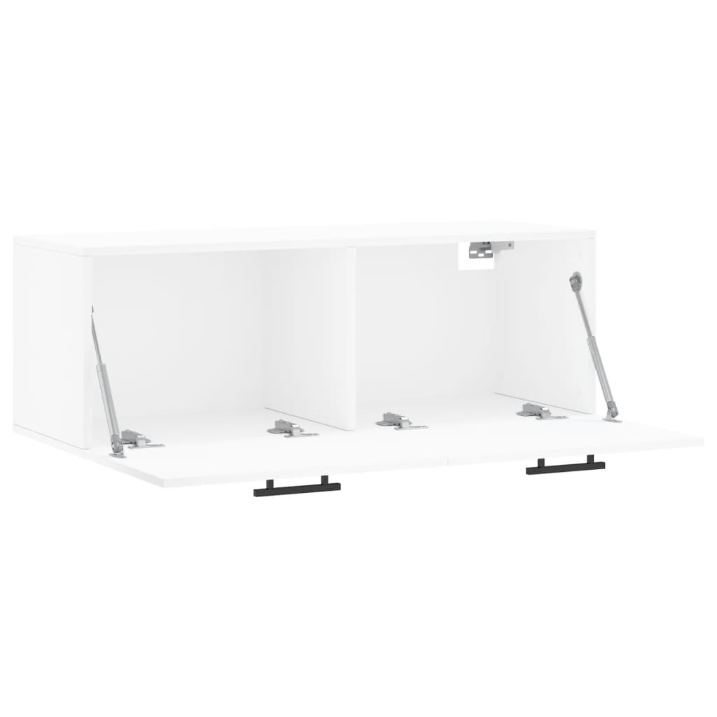 vægskab 100x36,5x35 cm konstrueret træ hvid