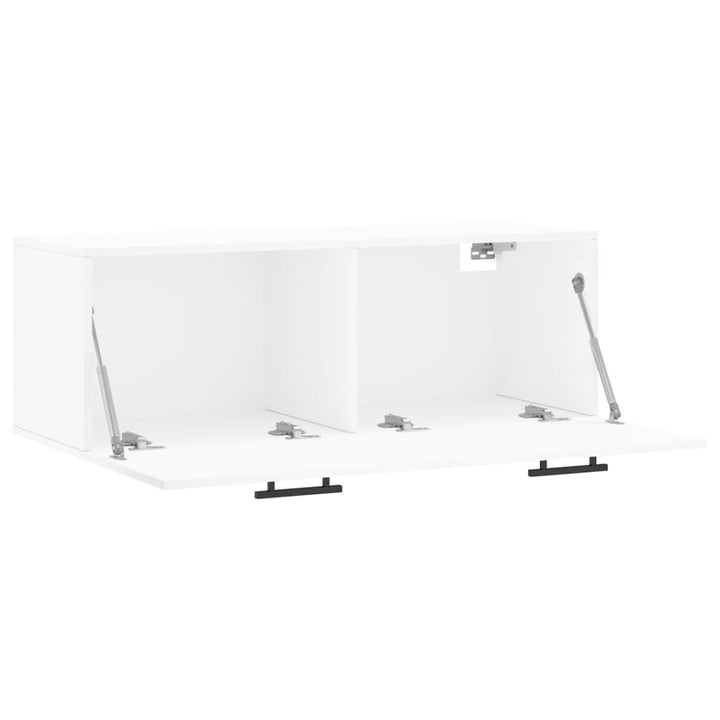 vægskab 100x36,5x35 cm konstrueret træ hvid