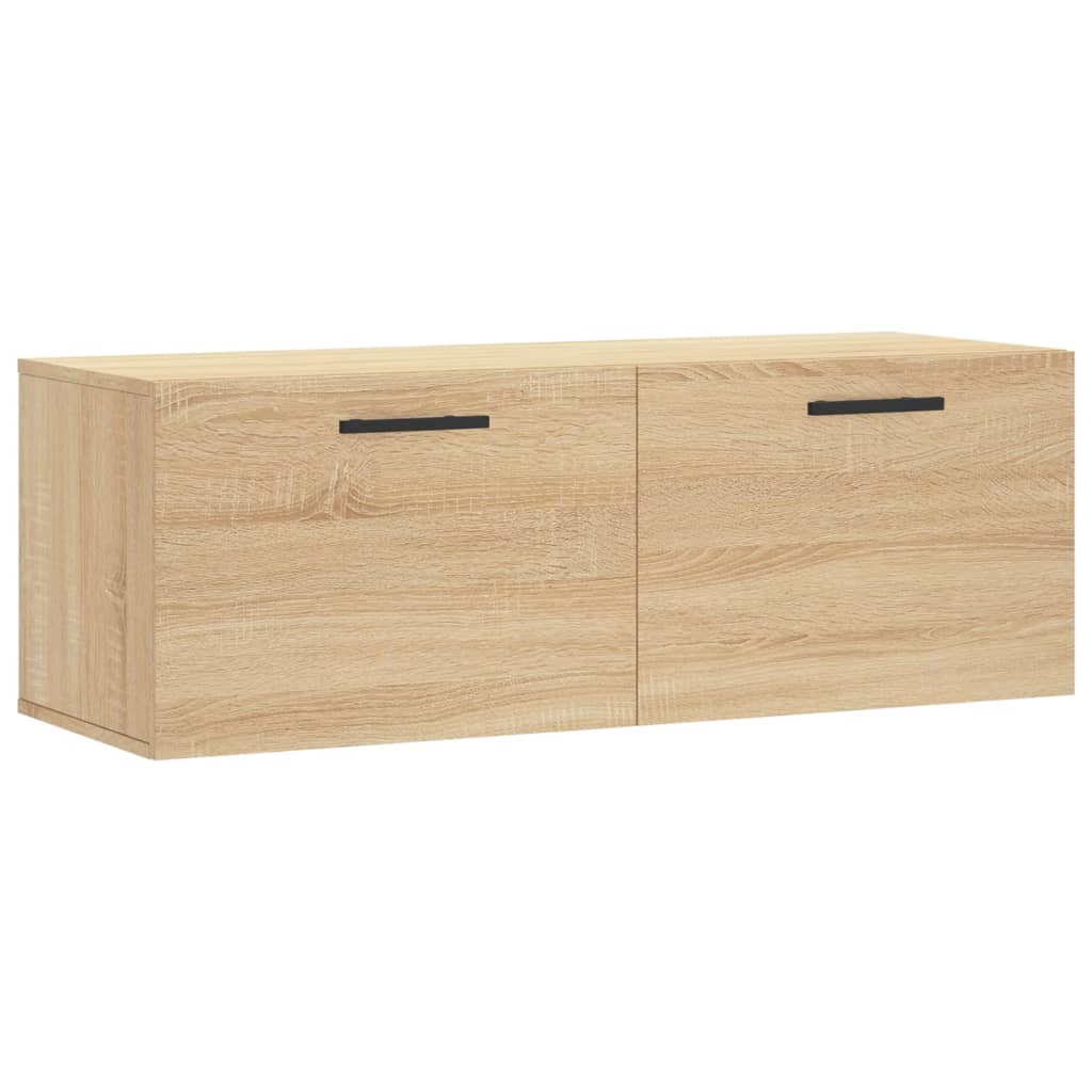 vægskab 100x36,5x35 cm konstrueret træ sonoma-eg
