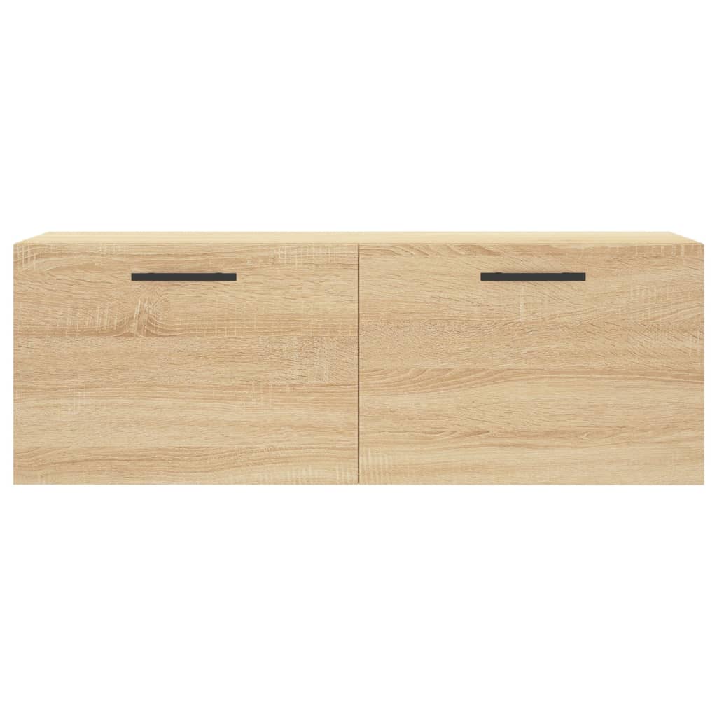 vægskab 100x36,5x35 cm konstrueret træ sonoma-eg