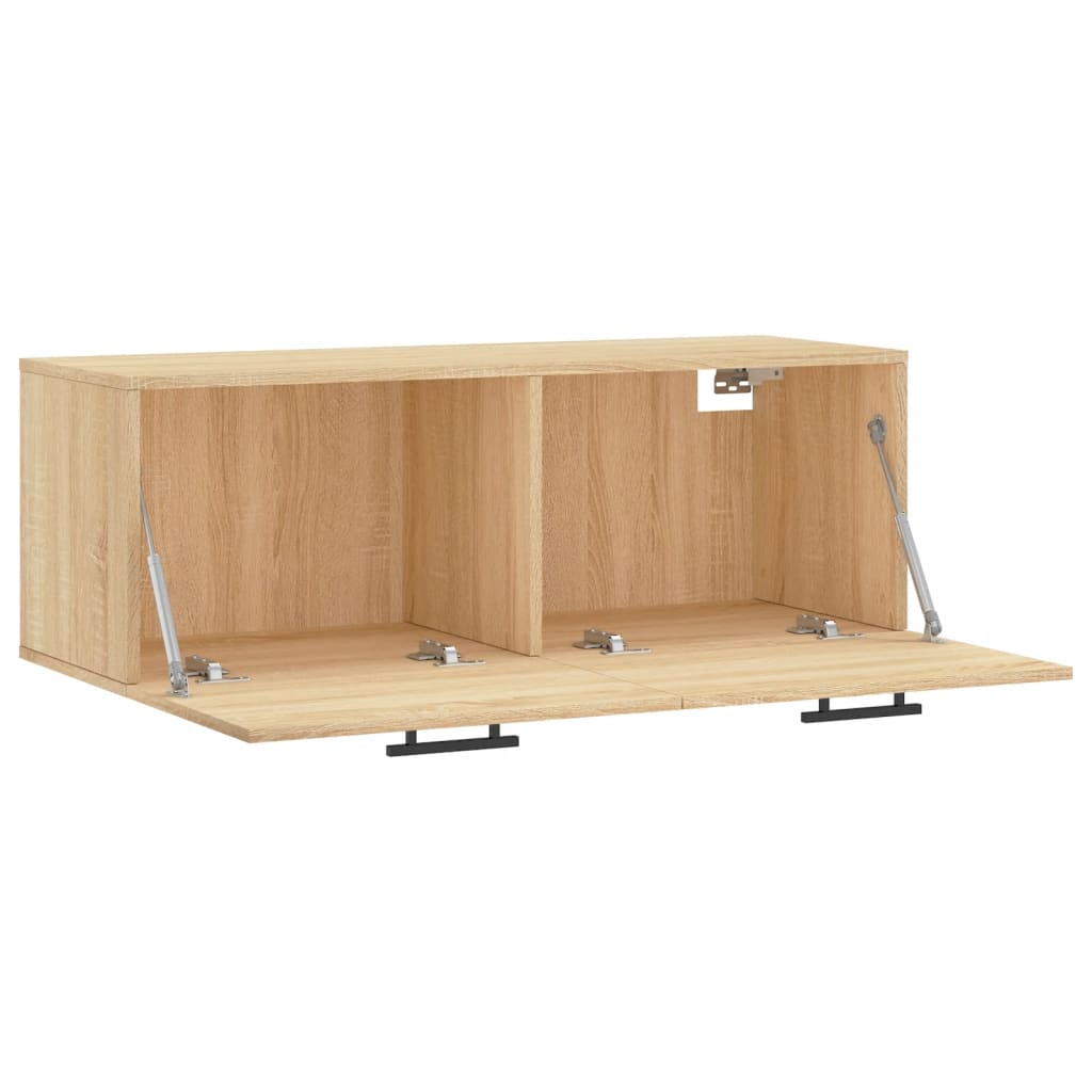 vægskab 100x36,5x35 cm konstrueret træ sonoma-eg