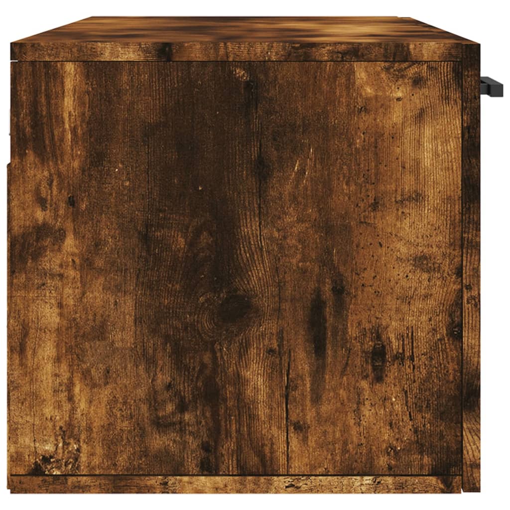 vægskab 100x36,5x35 cm konstrueret træ røget sonoma-eg