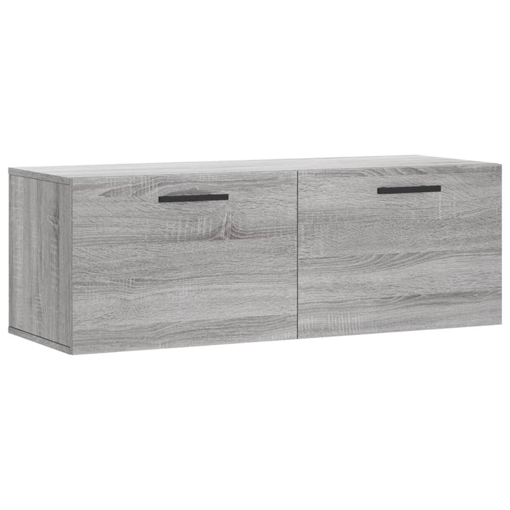 vægskab 100x36,5x35 cm konstrueret træ grå sonoma-eg