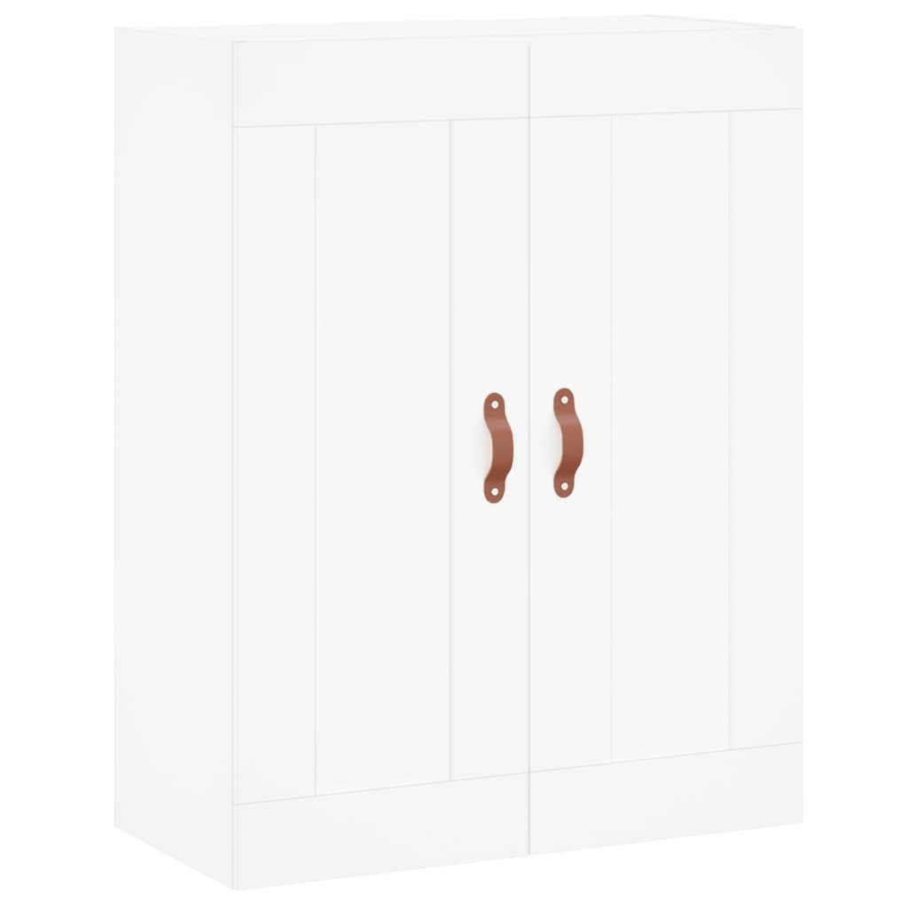 vægskab 69,5x34x90 cm konstrueret træ hvid