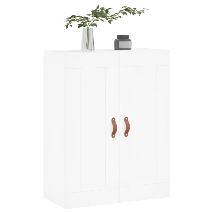 vægskab 69,5x34x90 cm konstrueret træ hvid
