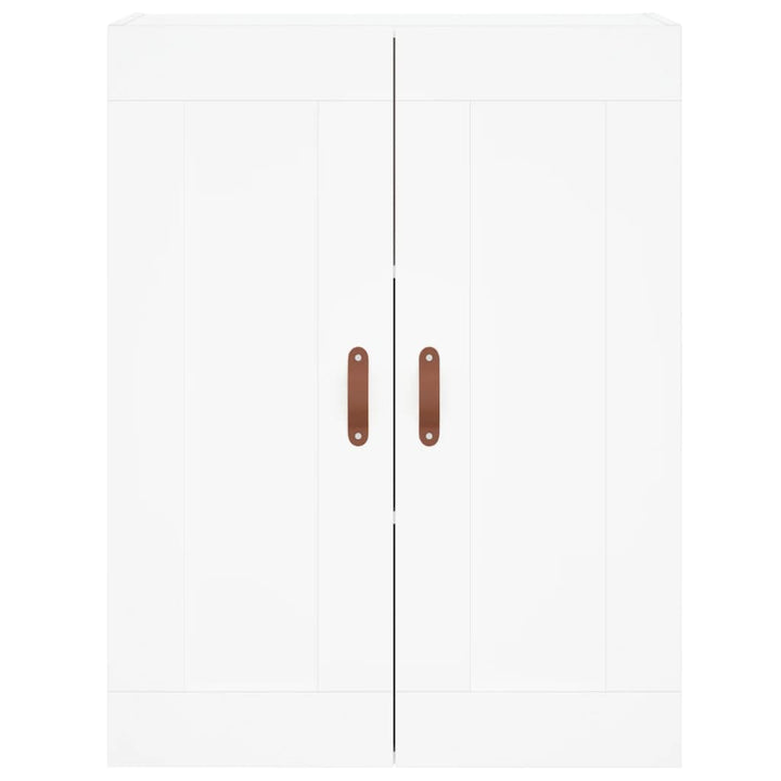 vægskab 69,5x34x90 cm konstrueret træ hvid