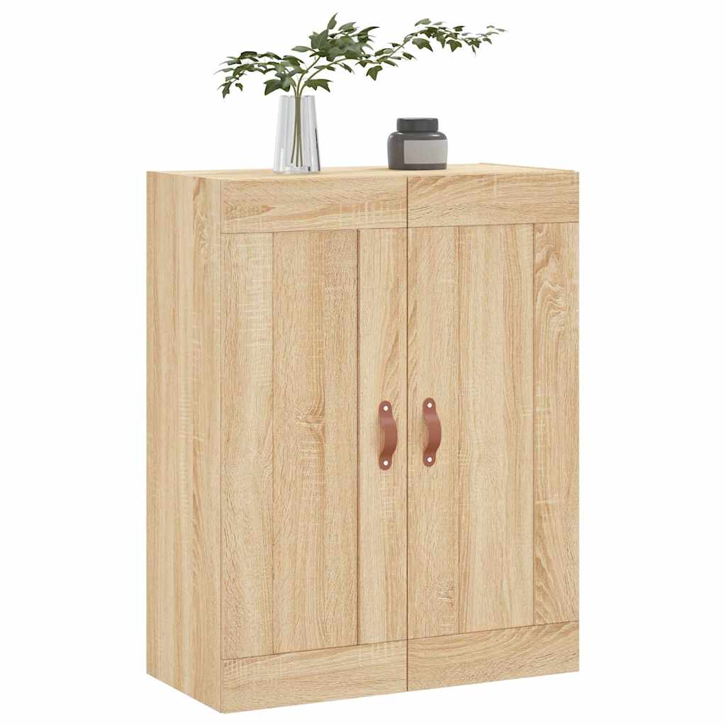 vægskab 69,5x34x90 cm konstrueret træ sonoma-eg