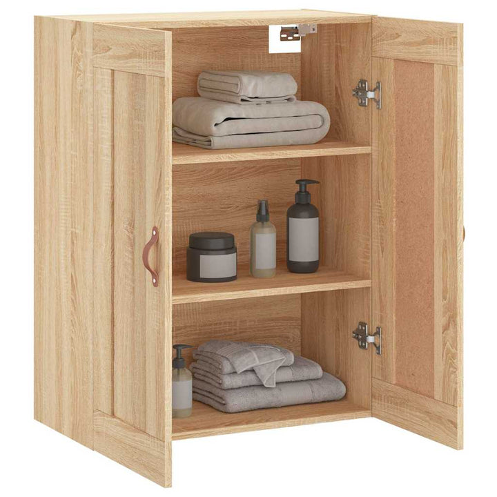 vægskab 69,5x34x90 cm konstrueret træ sonoma-eg