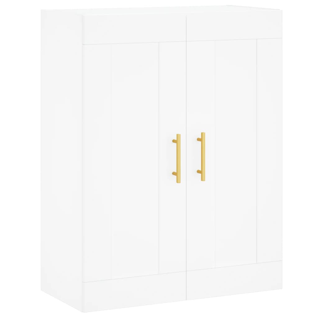 vægskab 69,5x34x90 cm konstrueret træ hvid