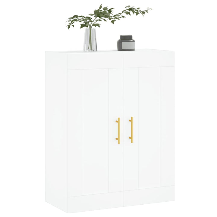 vægskab 69,5x34x90 cm konstrueret træ hvid