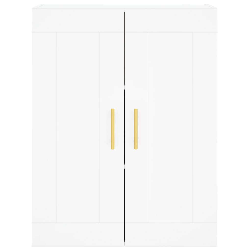 vægskab 69,5x34x90 cm konstrueret træ hvid
