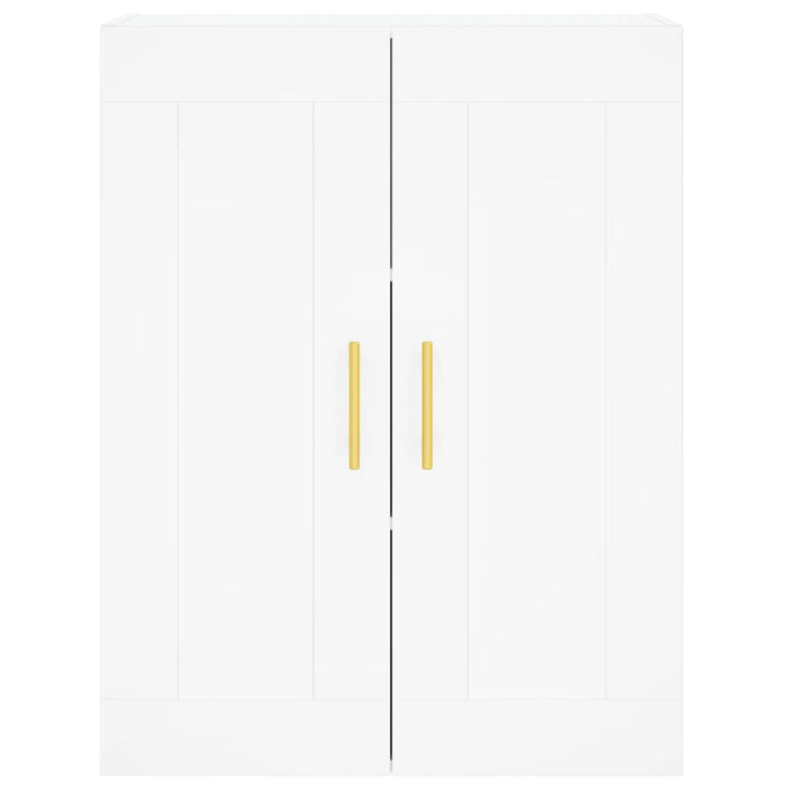 vægskab 69,5x34x90 cm konstrueret træ hvid