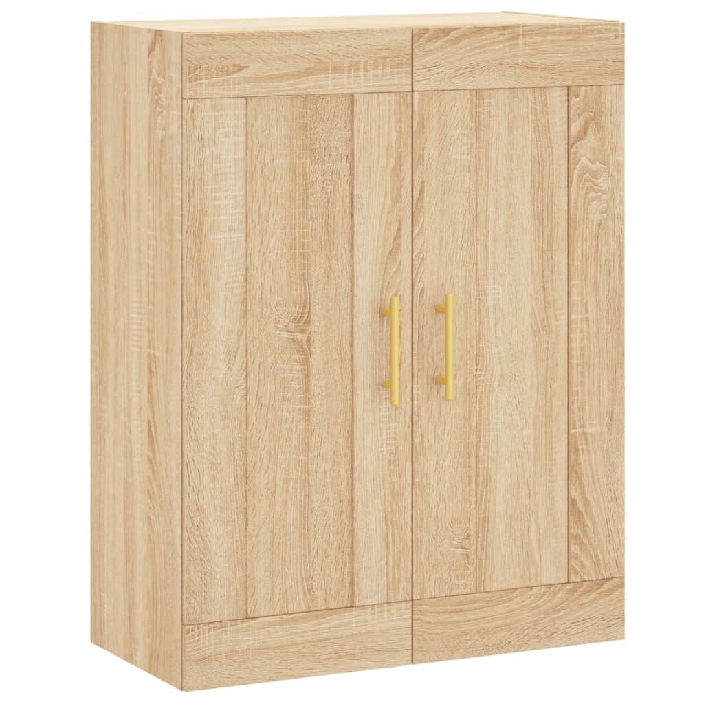 vægskab 69,5x34x90 cm konstrueret træ sonoma-eg