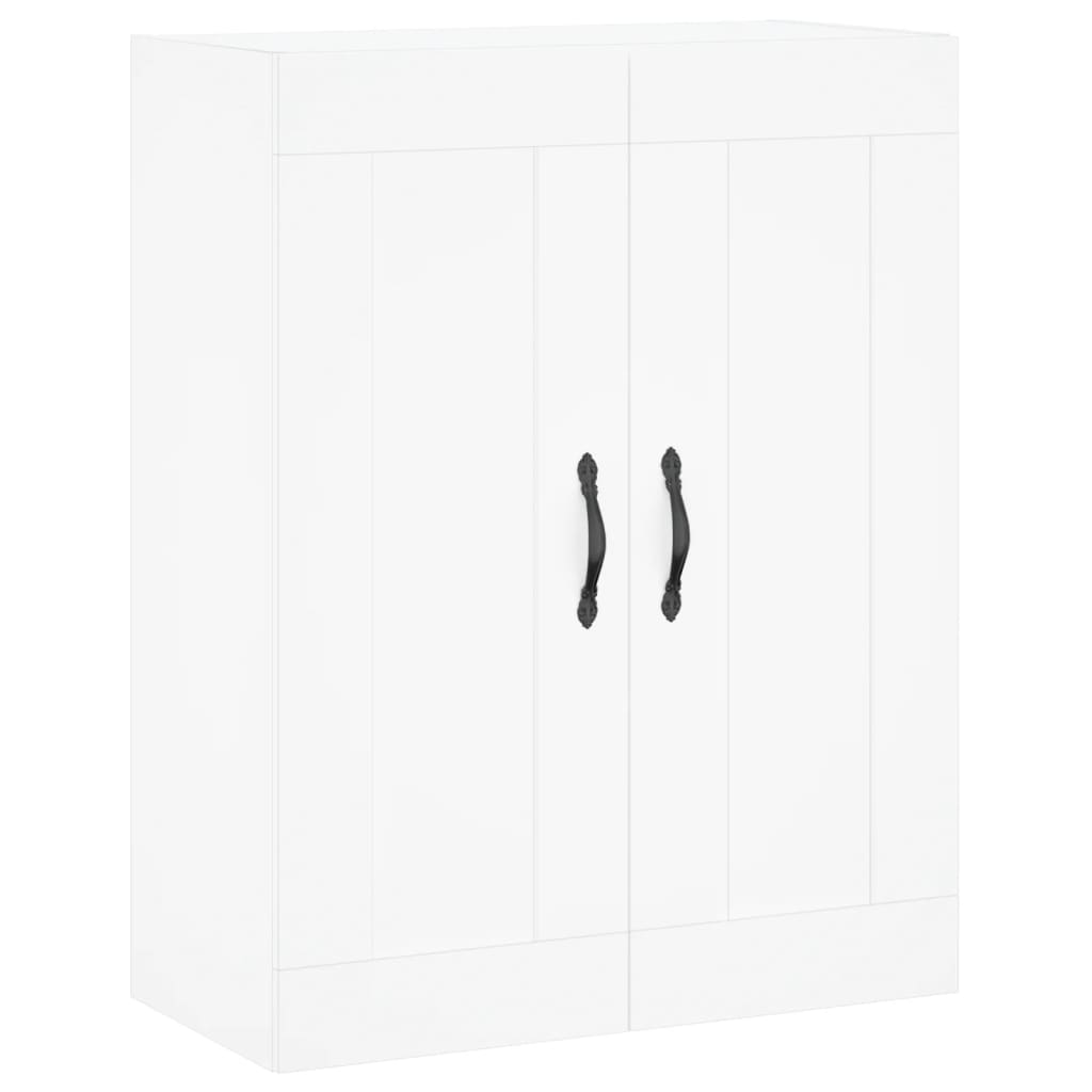 vægskab 69,5x34x90 cm konstrueret træ hvid