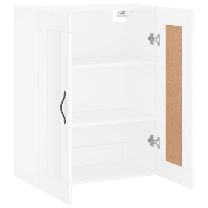 vægskab 69,5x34x90 cm konstrueret træ hvid