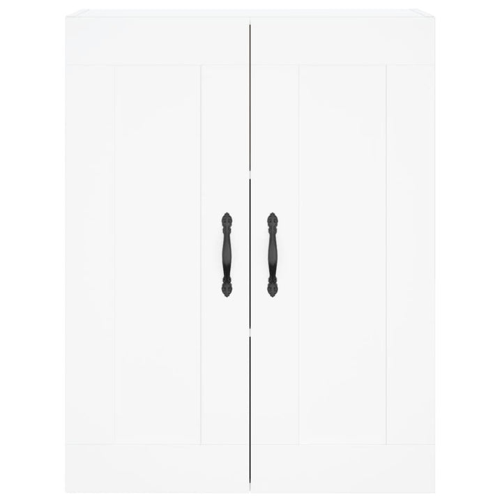 vægskab 69,5x34x90 cm konstrueret træ hvid
