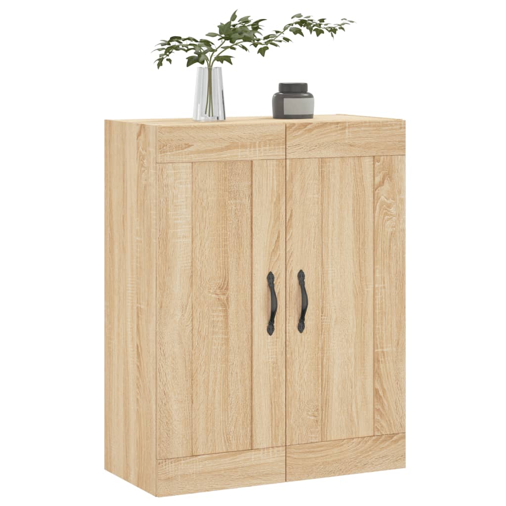 vægskab 69,5x34x90 cm konstrueret træ sonoma-eg