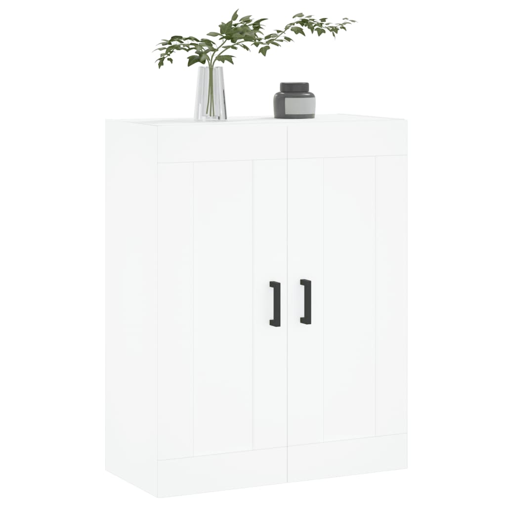 vægskab 69,5x34x90 cm konstrueret træ hvid
