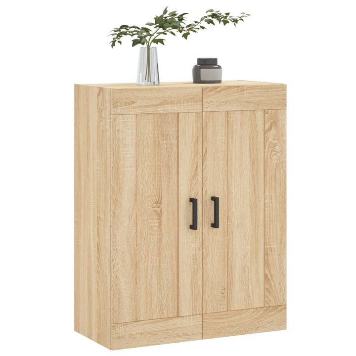 vægskab 69,5x34x90 cm konstrueret træ sonoma-eg
