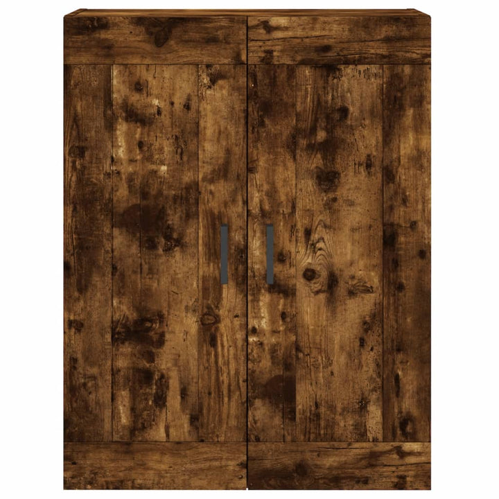 vægskab 69,5x34x90 cm konstrueret træ røget sonoma-eg