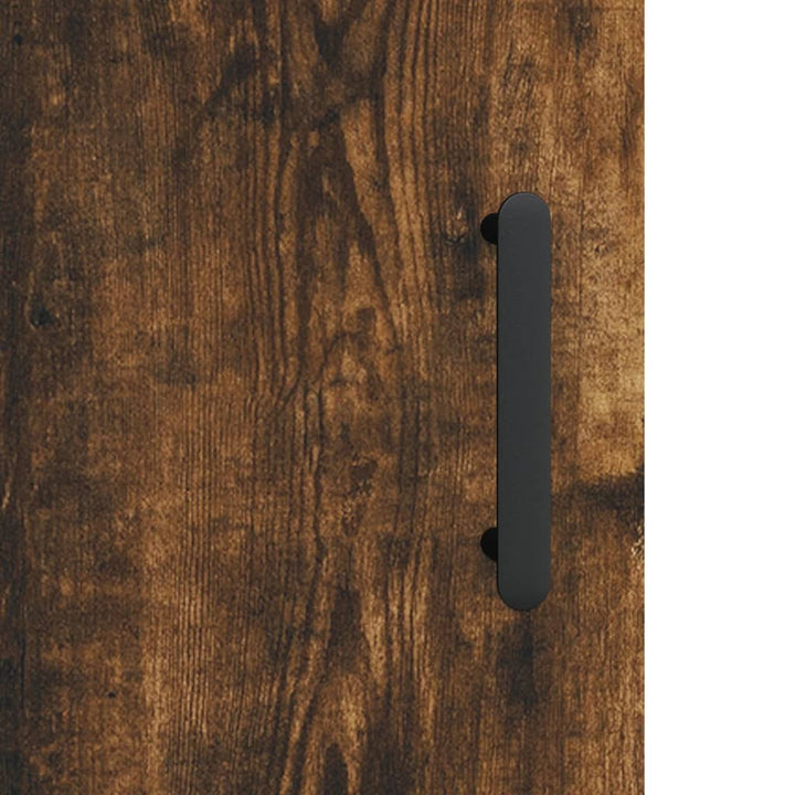 vægskab 69,5x34x90 cm konstrueret træ røget sonoma-eg